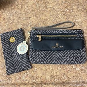 Spartina wallet and sunglasses case